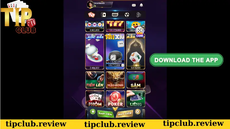 Đôi nét về ứng dụng tải app Tipclub